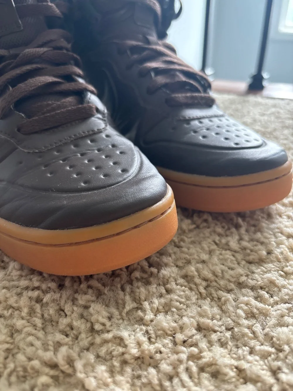 Nike very gently